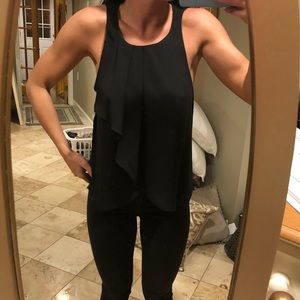 NWT Zara Black Asymmetric Tank Top